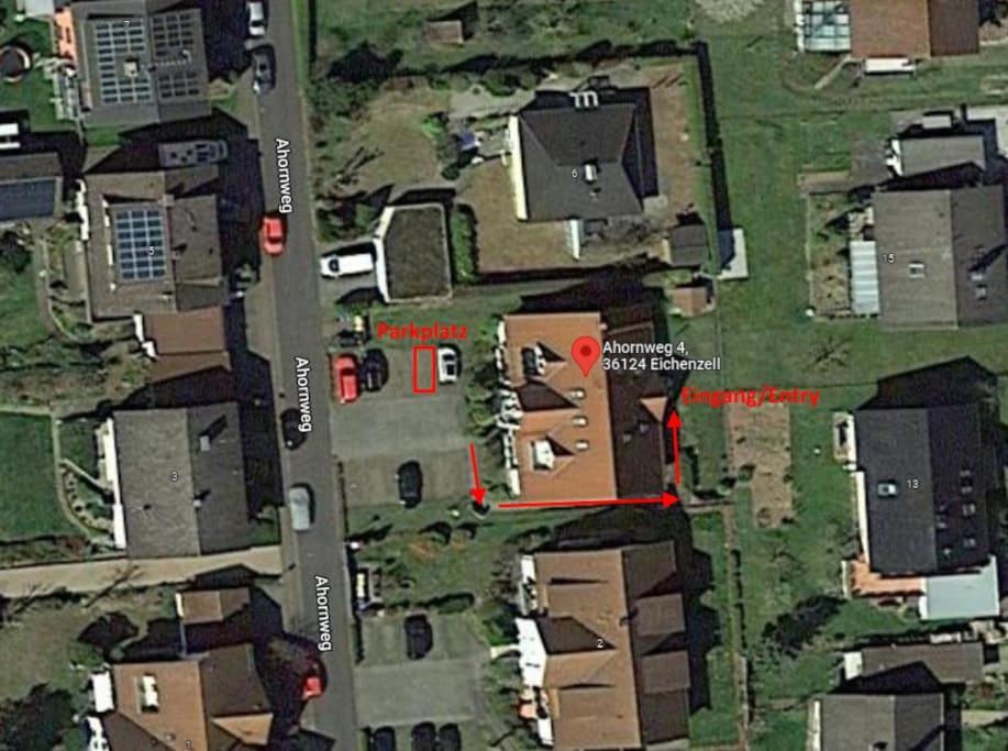 Gemuetliches Ferienapartment Mit Optionaler E-Ladesaeule Eichenzell Εξωτερικό φωτογραφία
